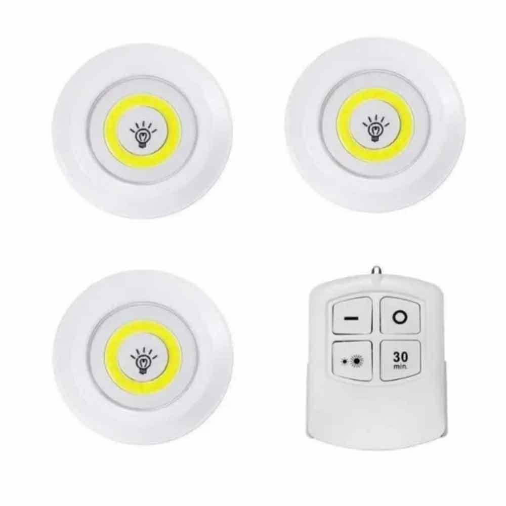 Светильники с пультом и таймером LED light with Remote Control Set 3 шт. (СП0003)