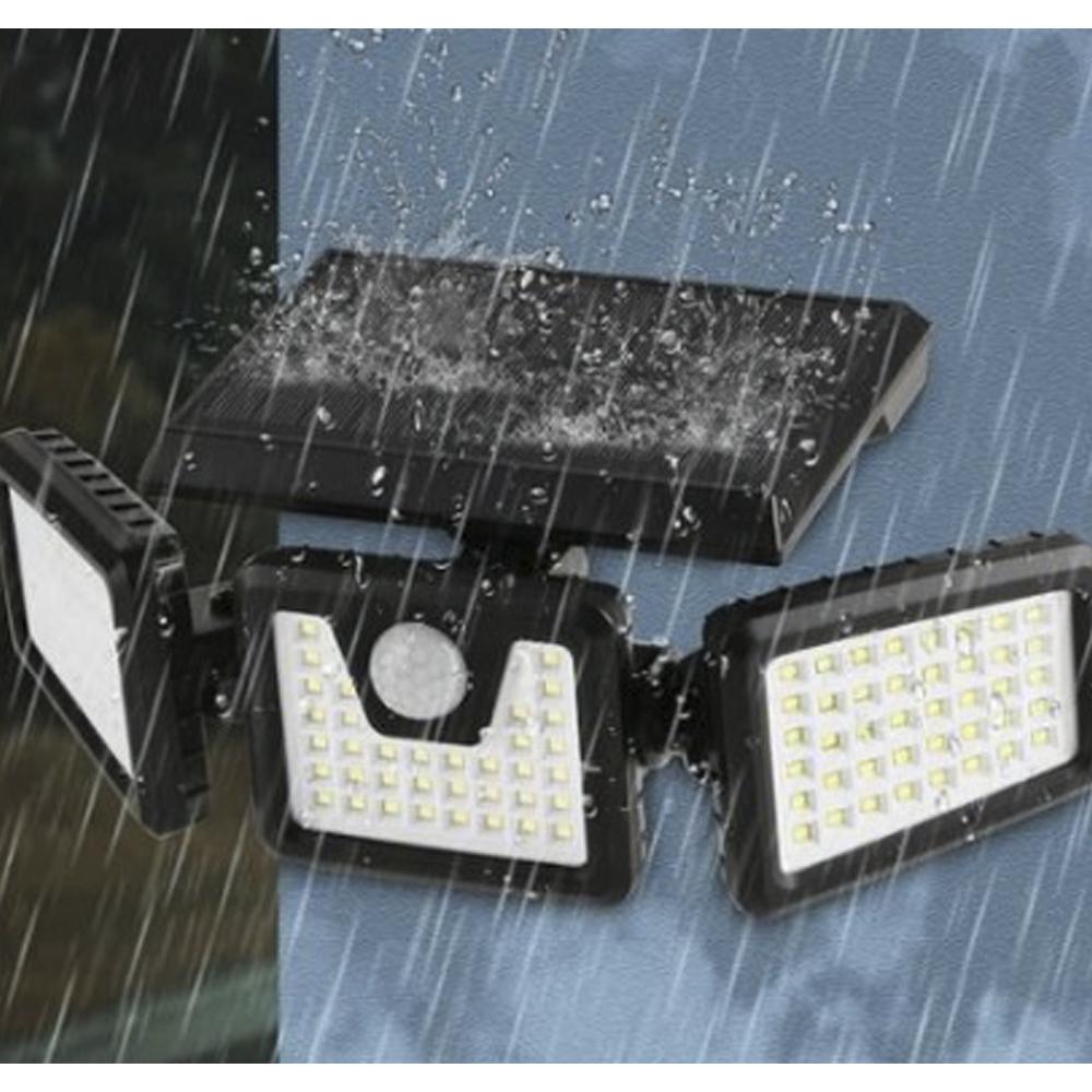 Светильник уличный тройной Solar 1725 на солнечной батарее с датчиком движения IP 65 (3c93d33c) - фото 4