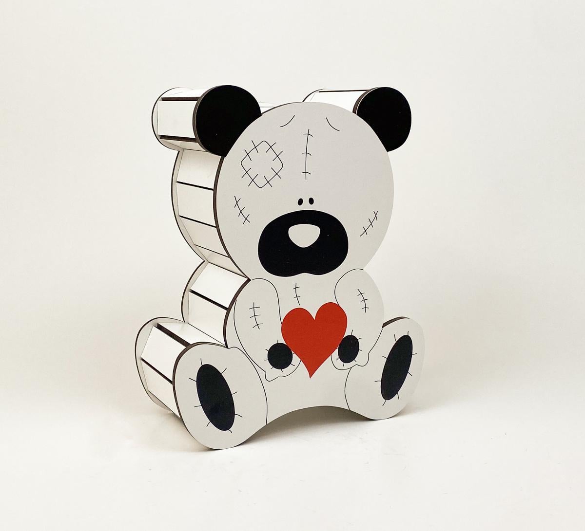 Коробка Ведмедик маленький з сердечком (5605)