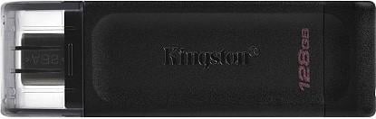 Флешка Kingston USB 3.2 DT70 USB-C 128Gb Black - фото 4