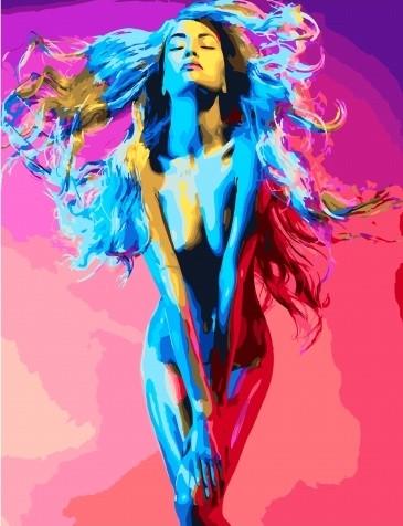 Картина по номерам Rainbow Art Яркая девушка (GX33618-RA)