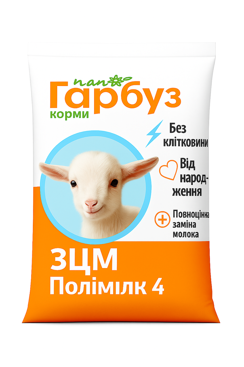 Корм ЗЦМ Полімілк 4 Пан Гарбуз для козенят/ягнят і телят від народження 10 кг (35472456) Корм ЗЦМ Полімілк 4 Пан Гарбуз для козенят/ягнят і телят від народження 10 кг (35472456)