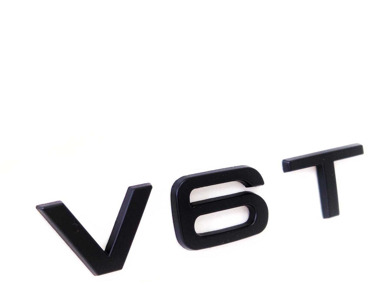 Эмблема-надпись V6T Audi Matt black (2335873071) - фото 1 Эмблема-надпись V6T Audi Matt black (2335873071) - фото 1