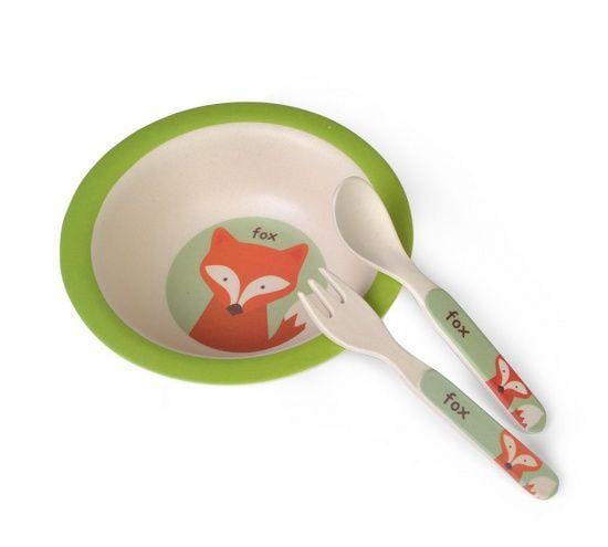 Набор детский обеденный Fissman Лисенок 16x5 см 3 пр. из бамбукового волокна (8347)