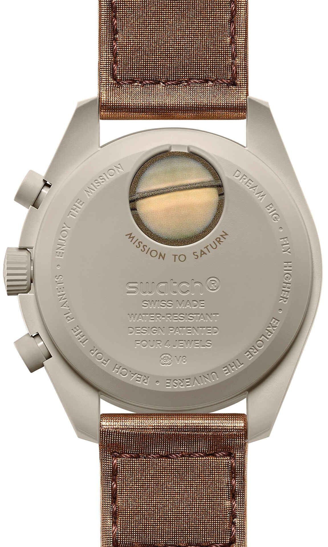 Наручний годинник Swatch Omega Bioceramic MoonSwatch Collection Mission to Saturn (SO33T100) - фото 2