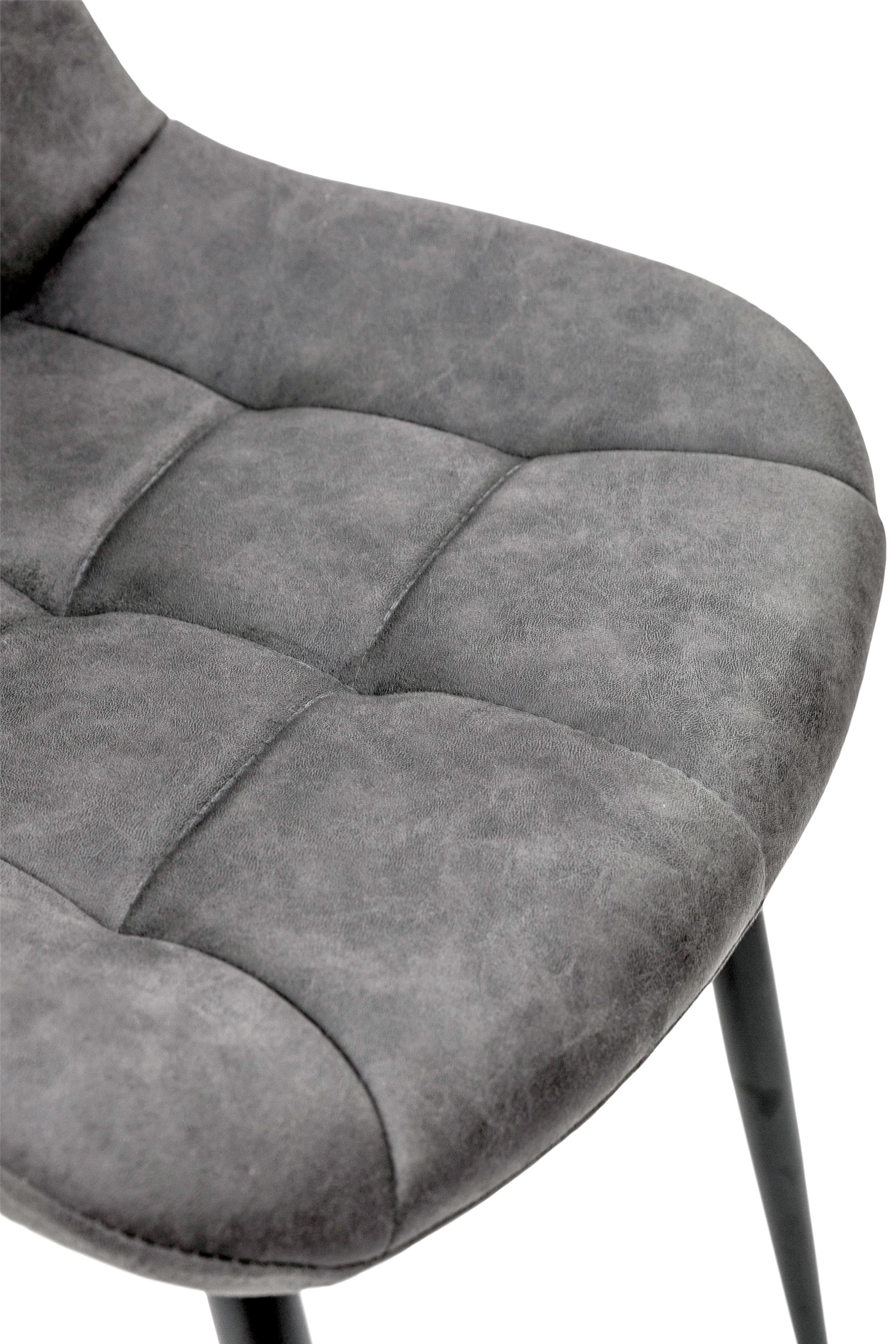 Стілець для кухні та вітальні ГРЕЙС Крокус 570х800х500 мм Чорний/Сірий кварц (GAА0056318) - фото 9 Стілець для кухні та вітальні ГРЕЙС Крокус 570х800х500 мм Чорний/Сірий кварц (GAА0056318) - фото 9