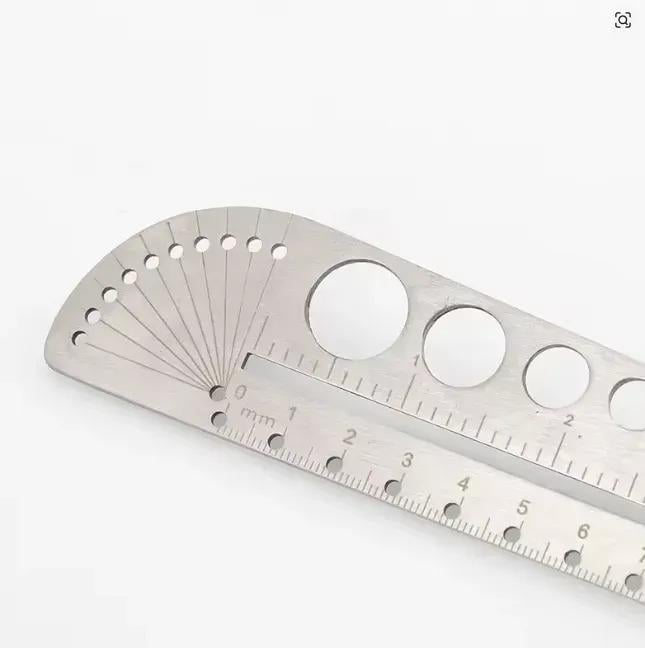 Линейка разметочная стальная многофункциональная с отверстиями 260 мм (28545799) - фото 9 Линейка разметочная стальная многофункциональная с отверстиями 260 мм (28545799) - фото 9