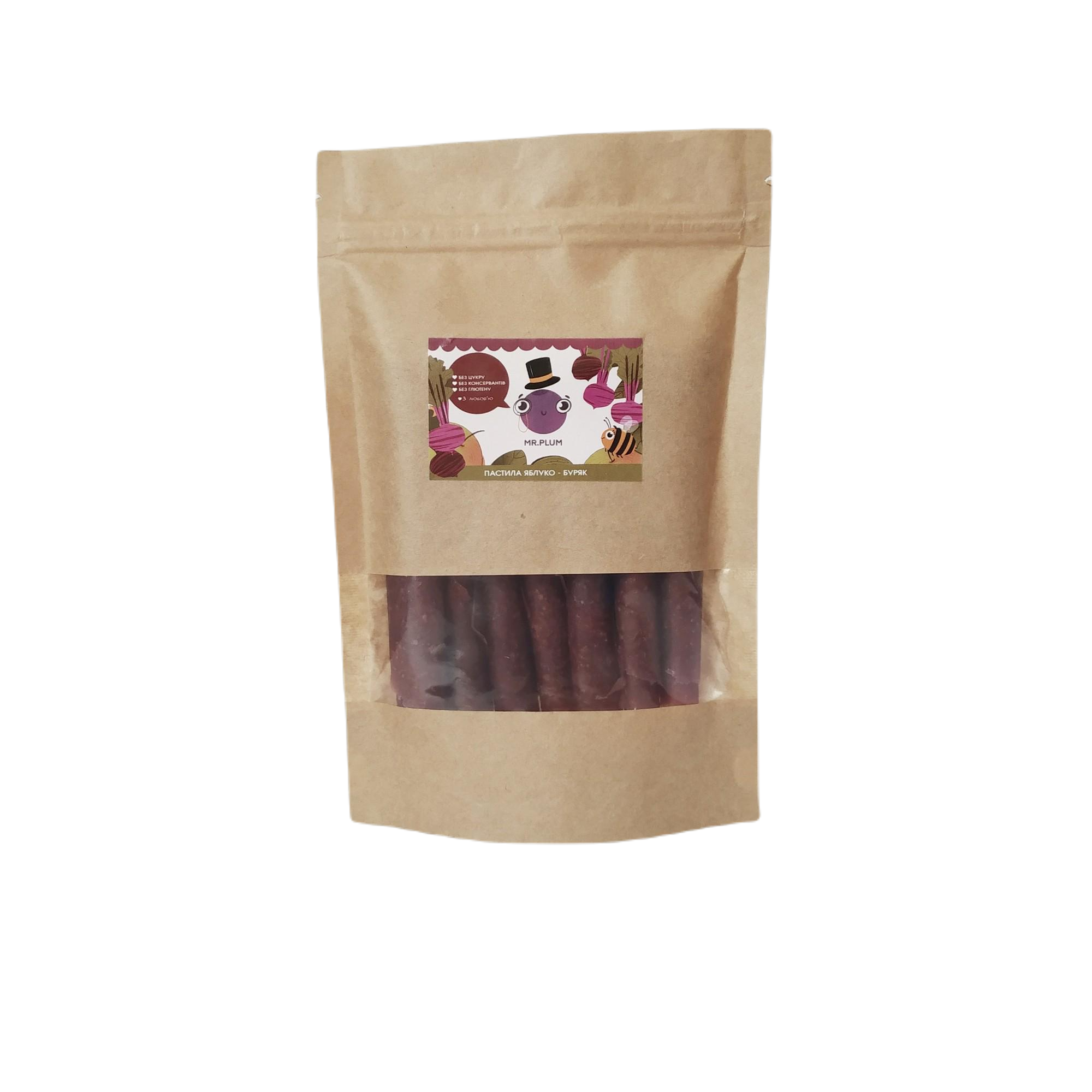 Пастила натуральная Mr.Plum Яблоко-Свекла 100 г