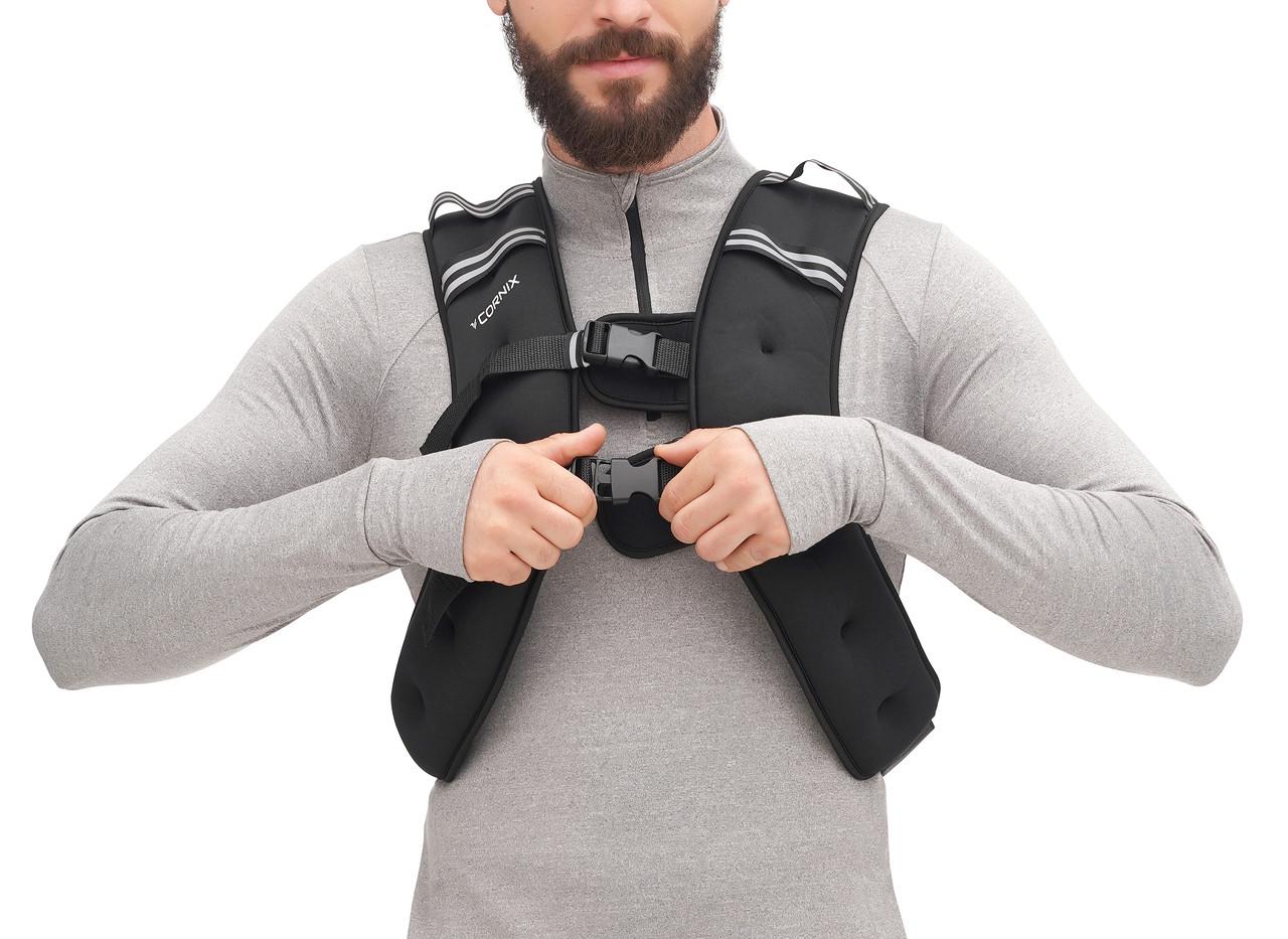Жилет-обважнювач для тренувань Cornix Weight Vest 10 кг XR-0345 Black (2375572295) - фото 4