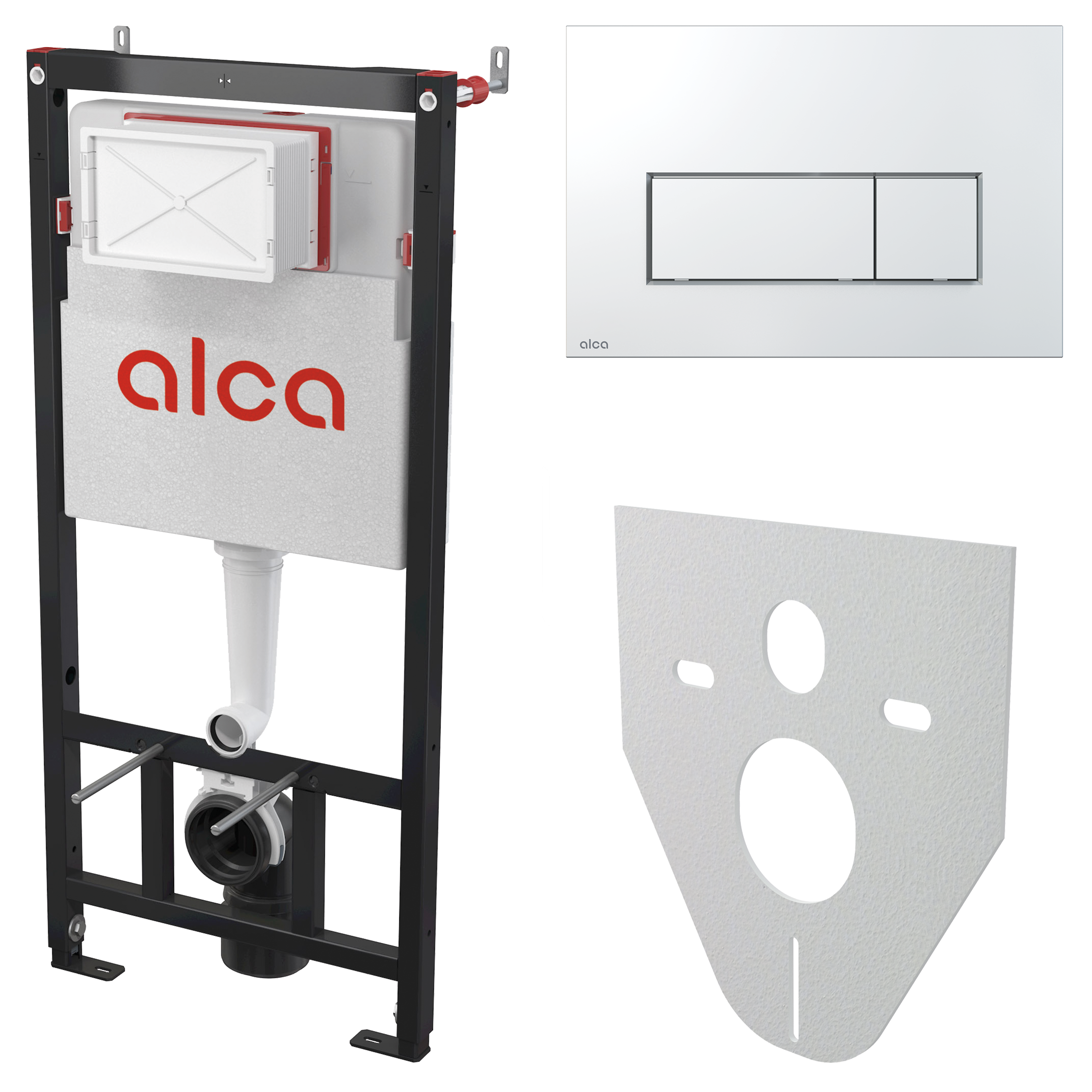 Инсталляционная система для унитаза Alca Plast AM101/1120-4:1 UA M571-0001 с кнопкой Хром (153304)