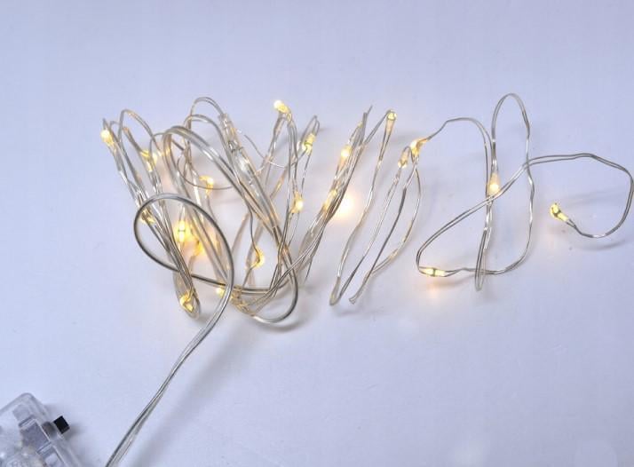 Гірлянда-нитка світлодіодна 2 м 20 LED живлення від двох батарейок (2104618699) - фото 5