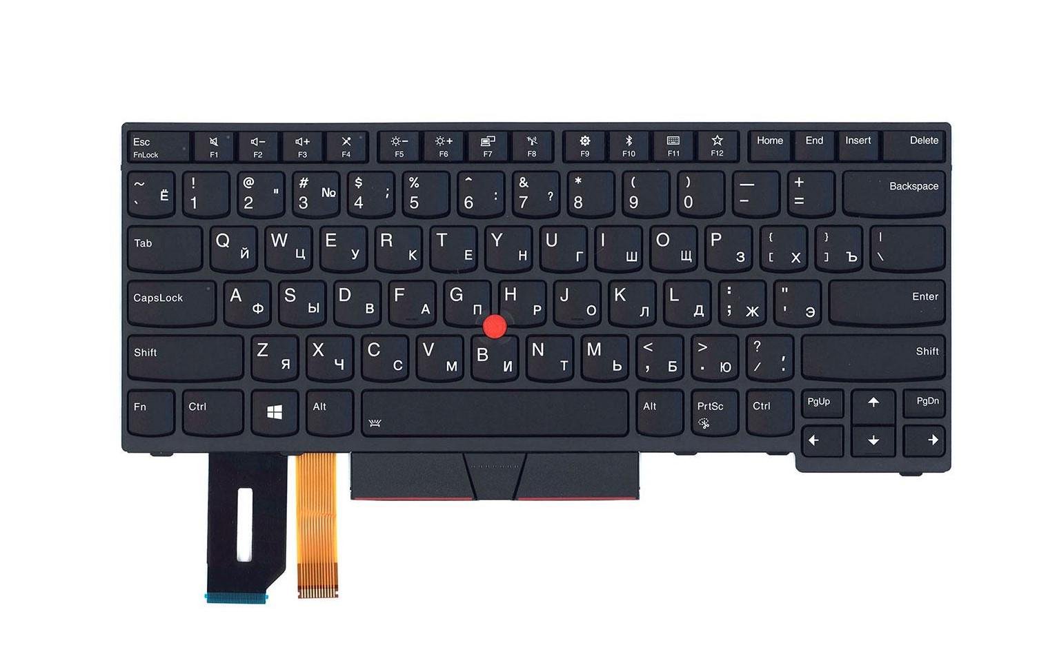 Клавіатура для ноутбука Lenovo ThinkPad E480/E485/E480s/L380 матова (01YN362)