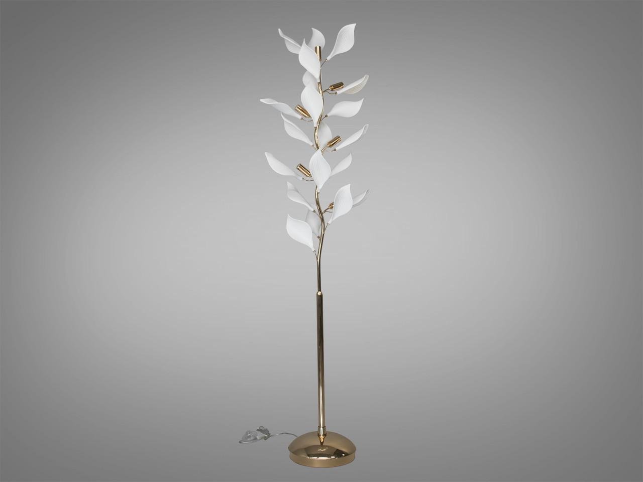 Торшер с керамическими элементами Золотой (7172-6FGD-LS)