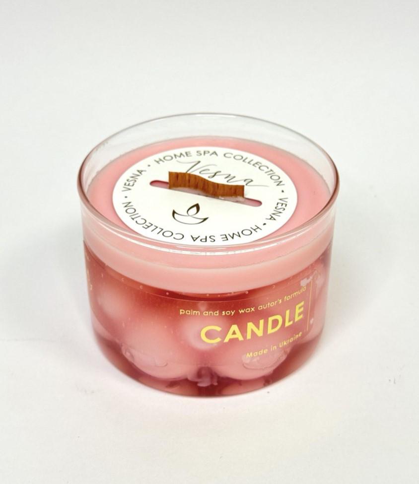 Аромасвічка Vesna Home SPA Солодка ваніль 300 мл Рожевий (23163650)