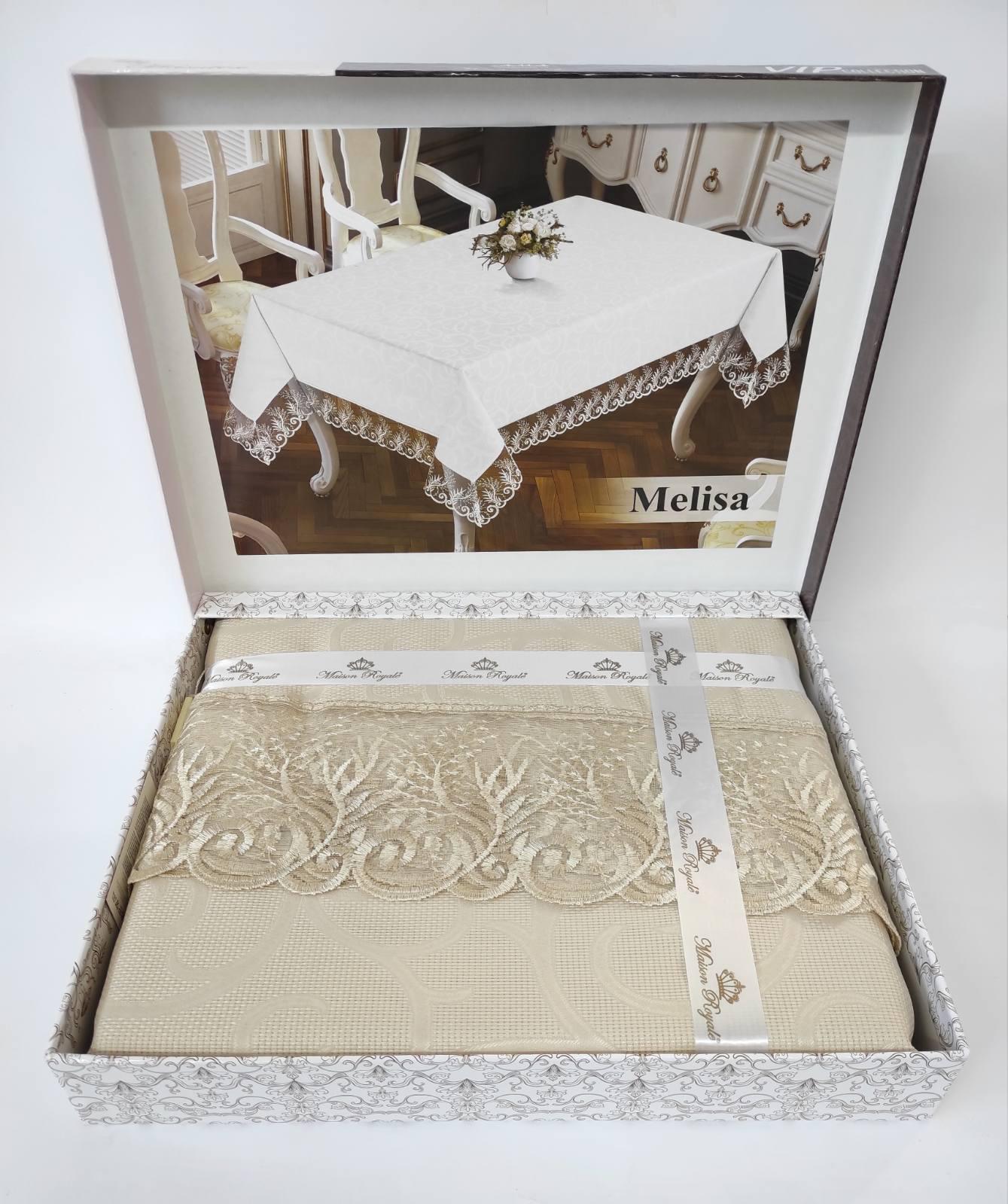 Скатерть Maison Royale 140x180 ovale Melisa Cappucino (CN6796)