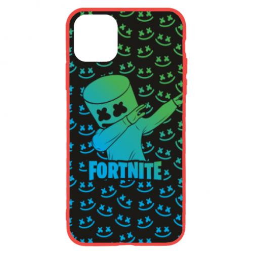 Чехол для iPhone 11 Marshmello Fortnite Dab Neon