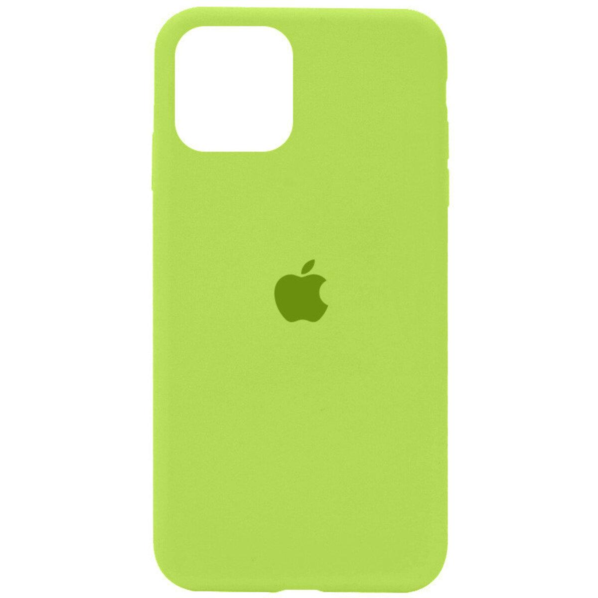 Противоударный чехол Silicone Full Case AA Open Cam для Apple iPhone 11 Shiny Green