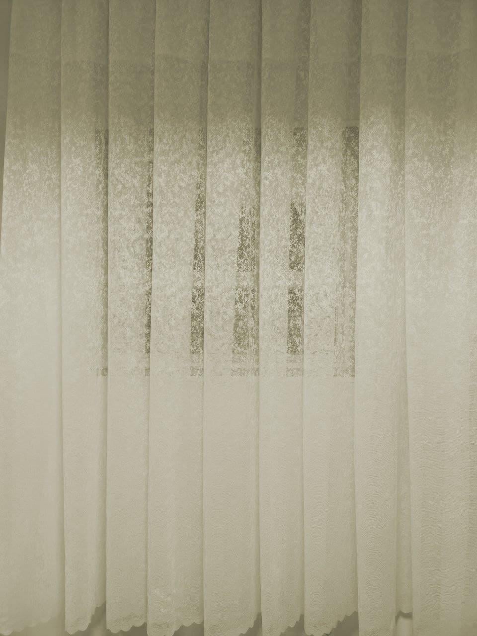 Тюль Мрамор Жаккардовый 600х230 см Молоко