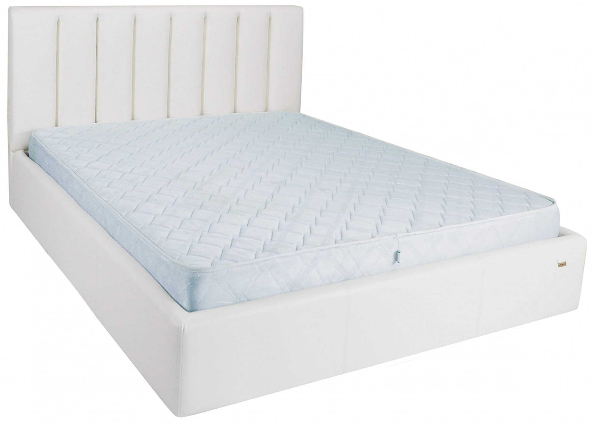 Кровать двуспальная Sanam Standart Boom 01 160х190 см Белый Кровать двуспальная Sanam Standart Boom 01 160х190 см Белый