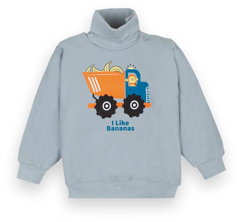 Водолазка детская для мальчика Gabbi SV-20-21-2 Зооленд 74 см Серый (12373) Водолазка детская для мальчика Gabbi SV-20-21-2 Зооленд 74 см Серый (12373)