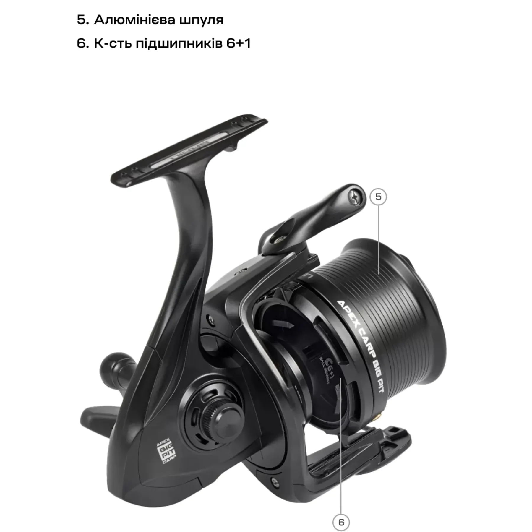 Котушка Brain Apex Carp Big Pit 8000 (104550) - фото 9