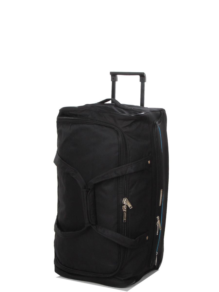 Дорожня сумка на колесах мала Madisson S 55х28х30 см 43 л 2,1 кг Чорний (214-52)