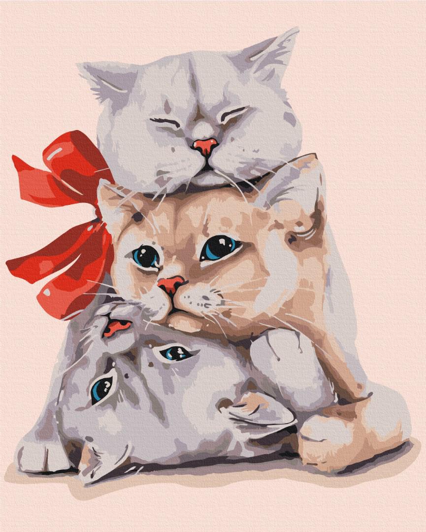 Картина за номерами Brushme Пухнасті подарунки 48x60 см (BS52896L)