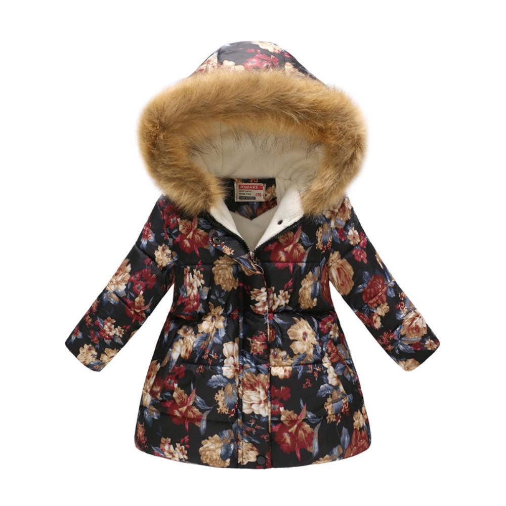 Куртка для девочки Jomake Пушистые цветы демисезонная р. 150 (51131)