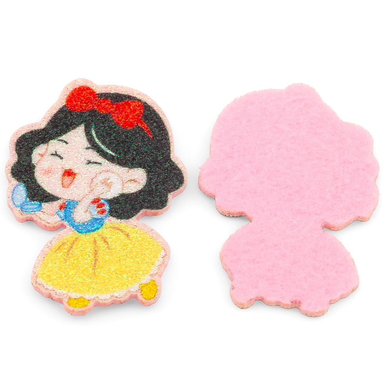 Аплікація пришивна Білосніжка 5,4х3,8 см 2 шт. Жовтий (АН5438г04)