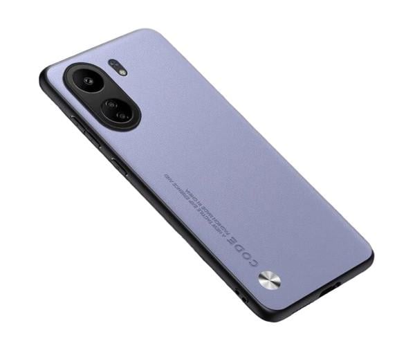 Кожаный чехол - накладка CODE Tactile Experience для Xiaomi Redmi 13C / Poco C65 Фиолетовый