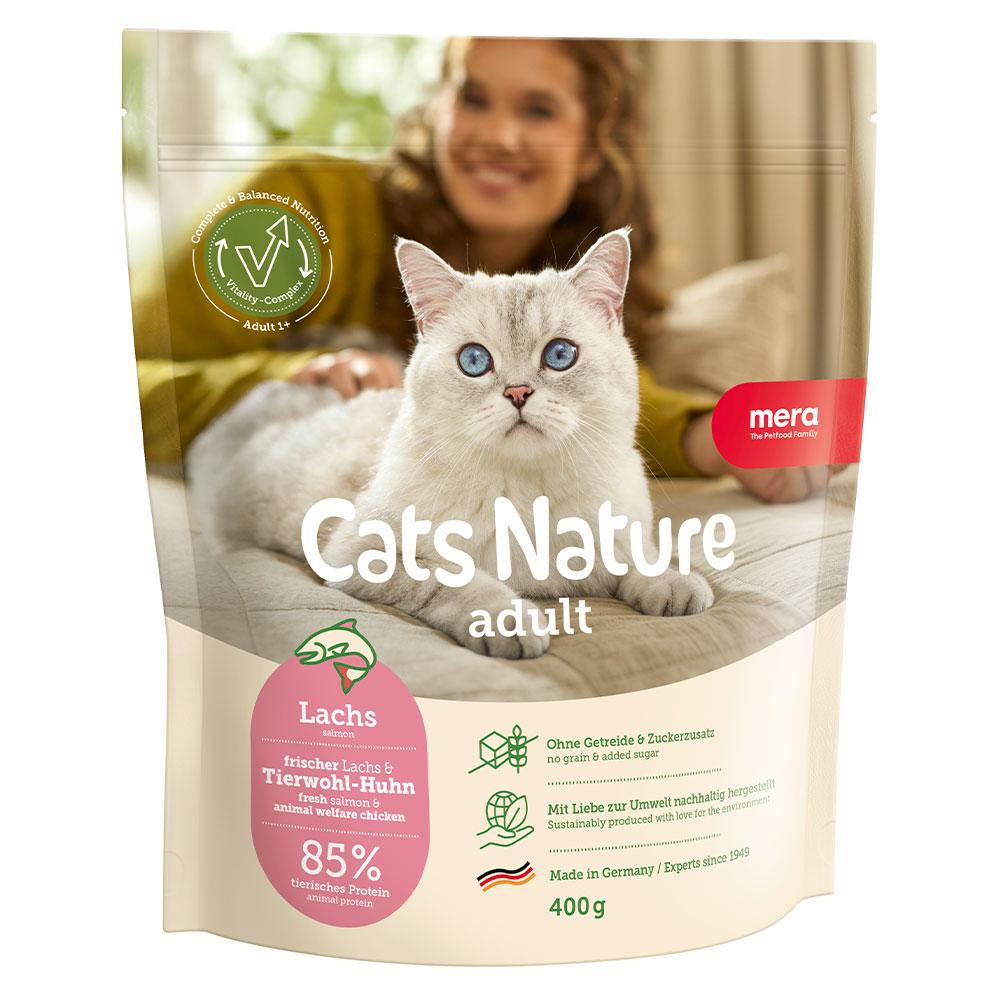 Корм сухий беззерновий MERA Cats Nature Salmon для котів всіх порід з лососем 400 г (3000894630)