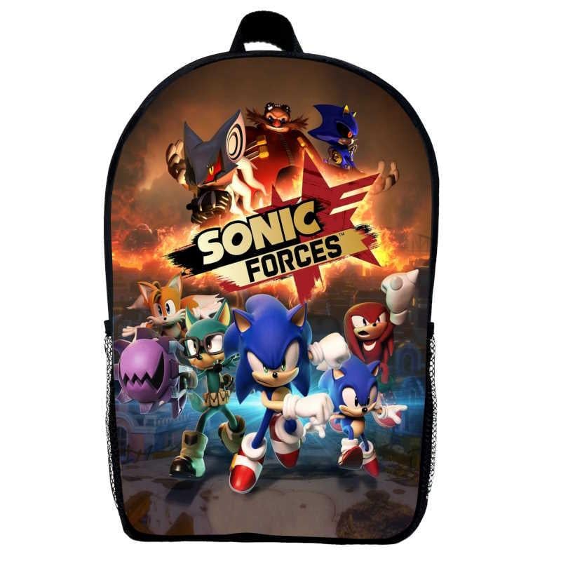 Школьный рюкзак детский Sonic 05 29х21х9 см 5 л Черный (2249949898)
