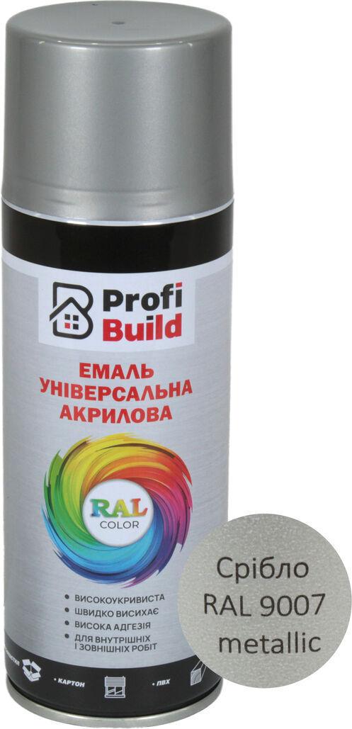 Аэрозольная краска Profi Build RAL 9007 400 мл Серебряный (0102339) Аэрозольная краска Profi Build RAL 9007 400 мл Серебряный (0102339)