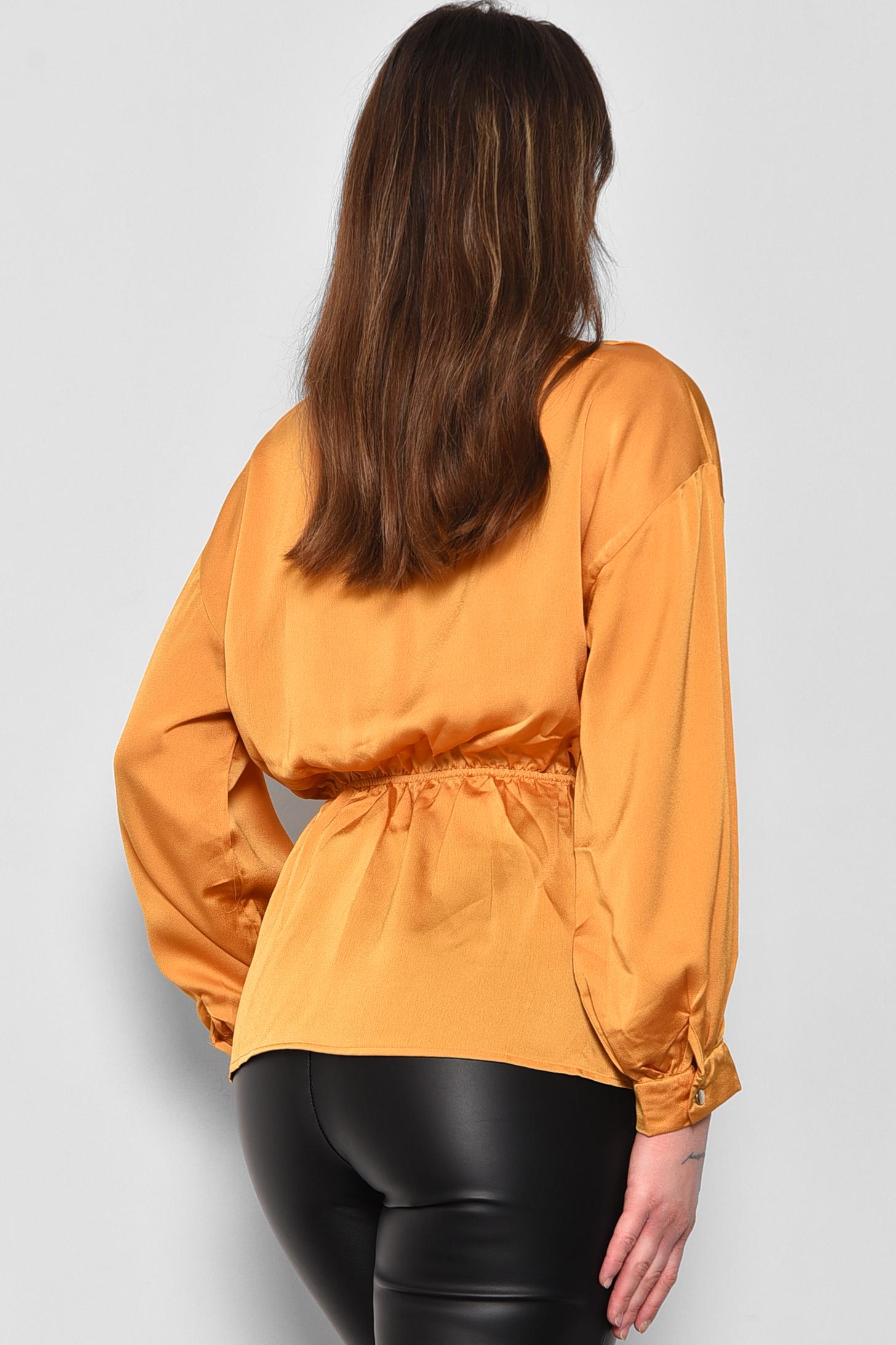 Блуза женская р. 42 Горчичный (173783) - фото 3 Блуза женская р. 42 Горчичный (173783) - фото 3