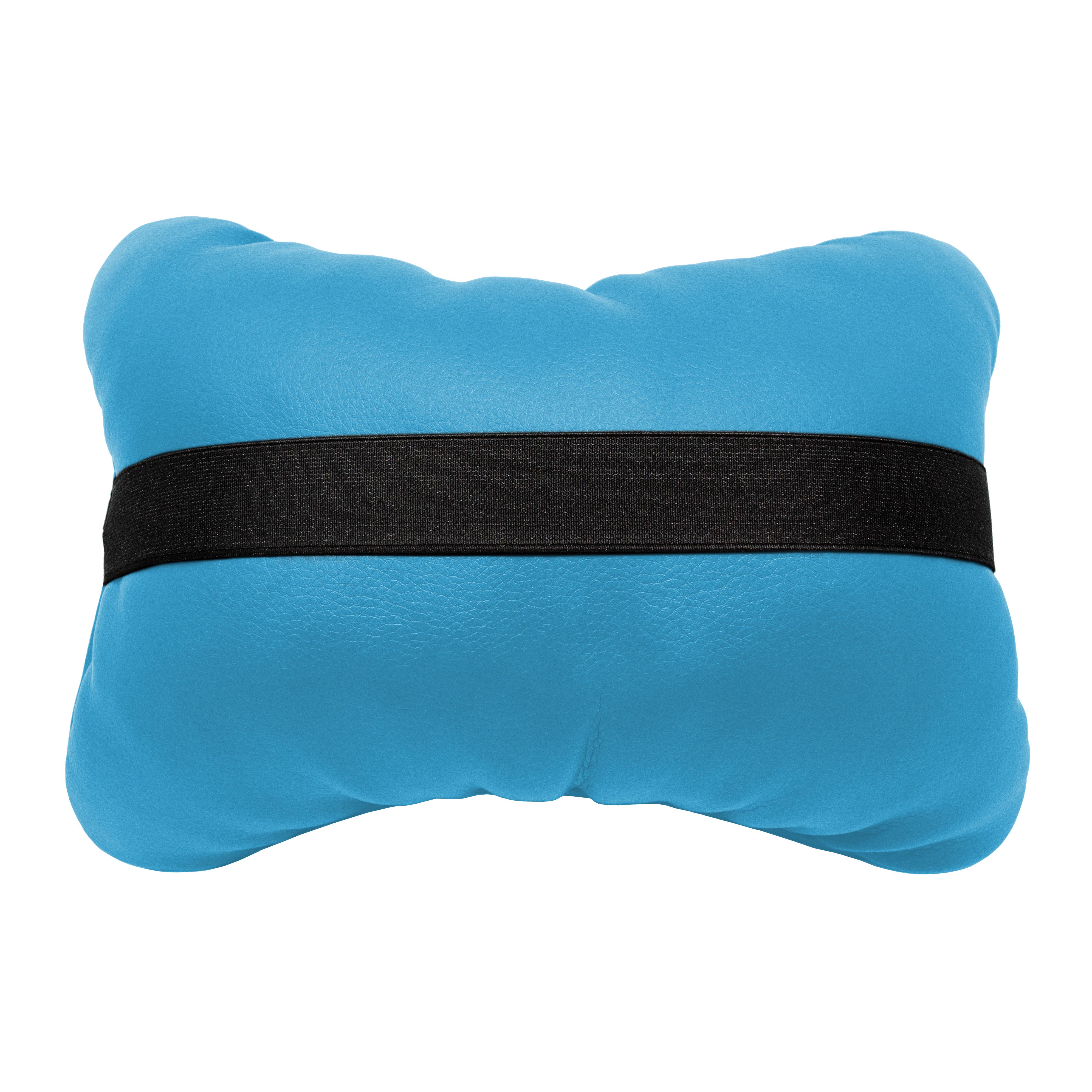 Подушка автомобильная Avtolife Ukraine для шеи из экокожи Желто-голубой (2647888235) - фото 2