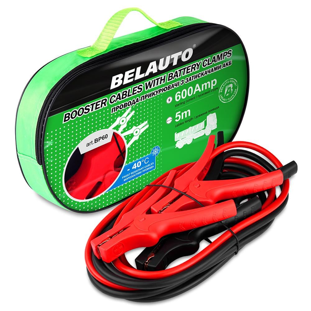 Провода-прикурювачі Белавто 600A, 5м BP60