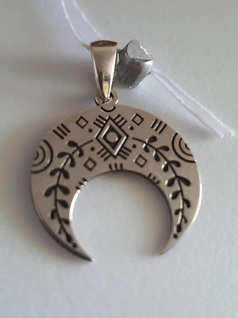 Підвіска срібна оберіг Лунниця вишиванка 925 проби (2745287728) - фото 6