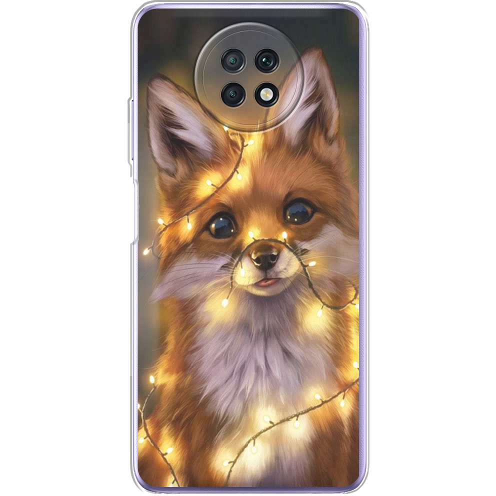 Чехол BoxFace Xiaomi Redmi Note 9T Рождественская лиса Прозрачный силикон (42123-up2399-42123)