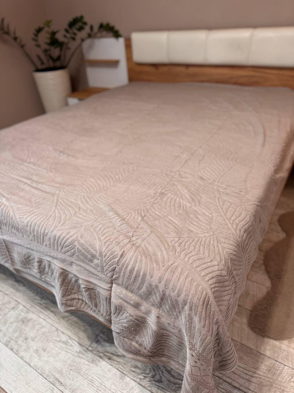 Покривало махрове полуторний 150х200 Капучино (Д-al-mahra-2025-001-03) - фото 1 Покривало махрове полуторний 150х200 Капучино (Д-al-mahra-2025-001-03) - фото 1