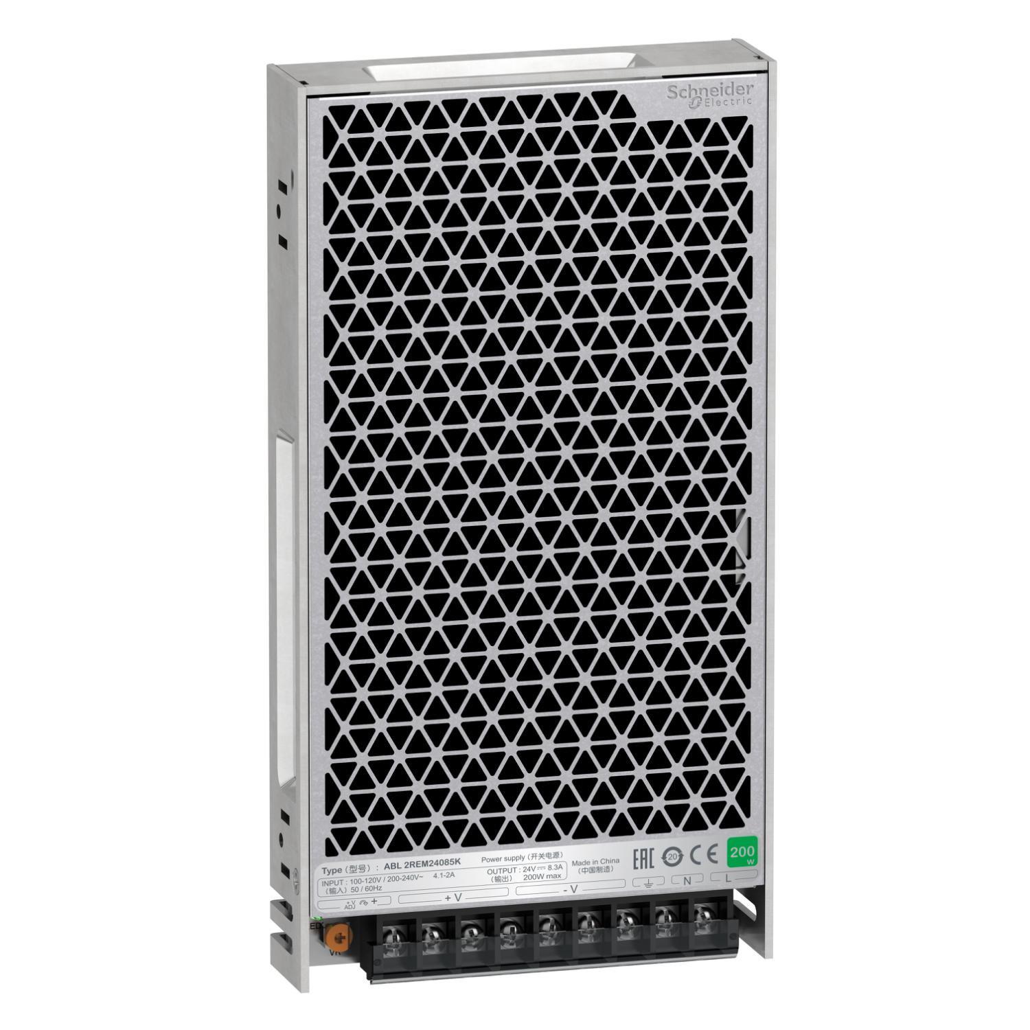 Блок питания на панель Schneider Electric Easy Modicon ABL2 200 Вт DC 24 В (ABL2REM24085K)