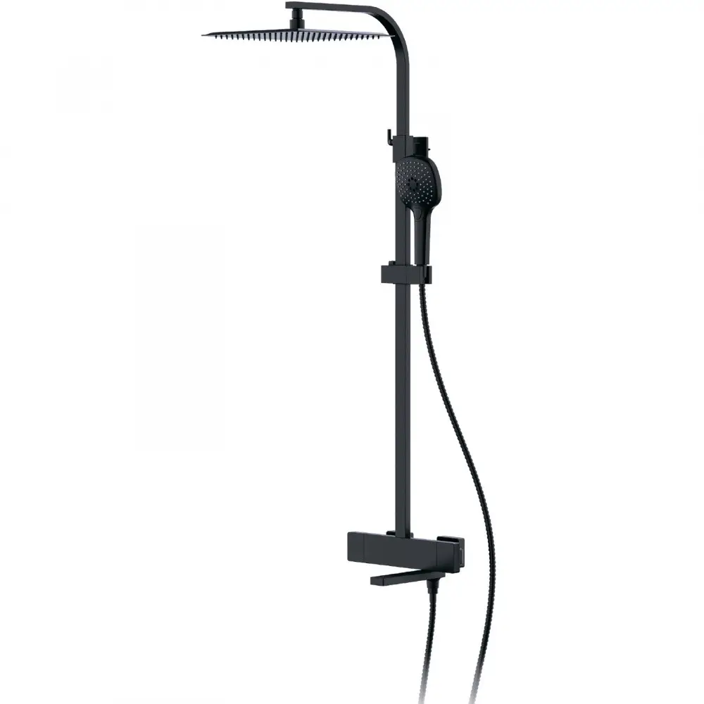 Душевая система с термостатом FAOP A2409-60 на лейку 3-режимныйЧерный (1044749)