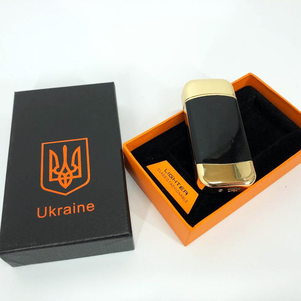 Зажигалка дуговая электроимпульсная зажигалка с USB-зарядкой Украина Lighter Золотой (HL-439) - фото 6 Зажигалка дуговая электроимпульсная зажигалка с USB-зарядкой Украина Lighter Золотой (HL-439) - фото 6