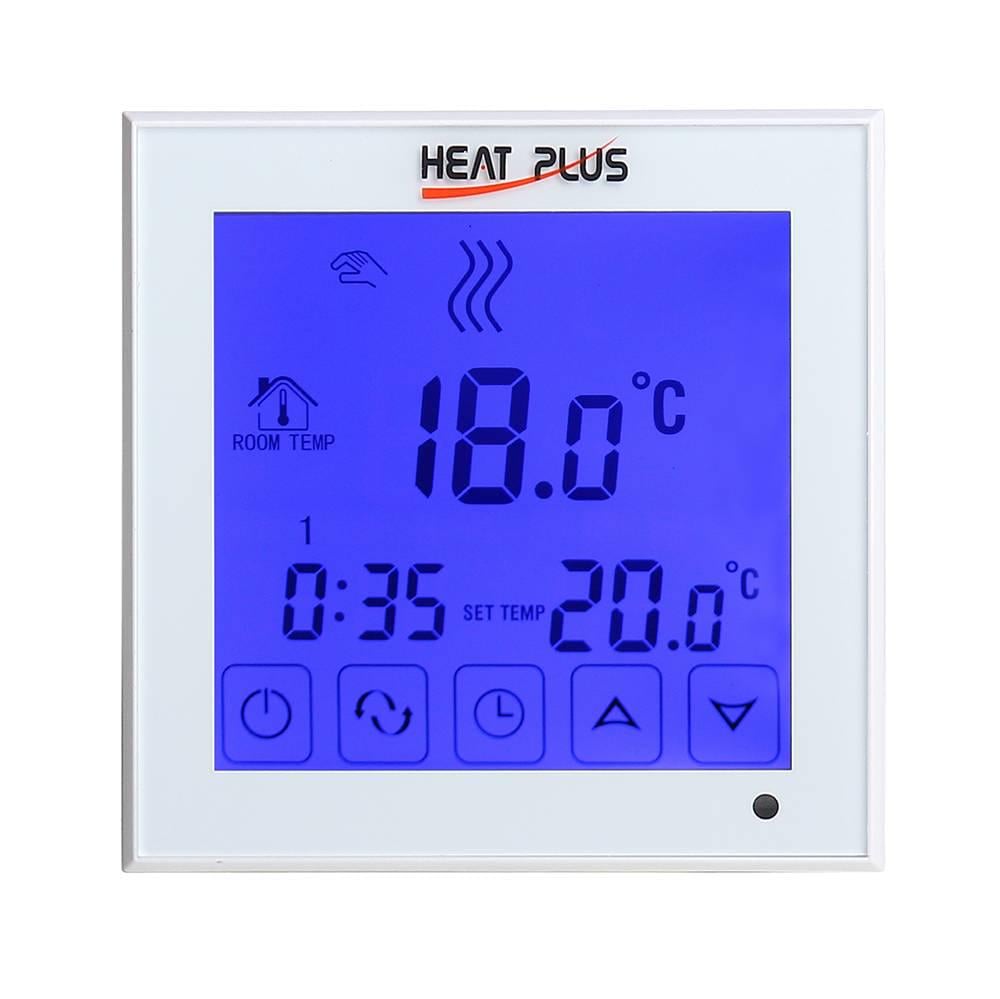 Сенсорный программируеммый терморегулятор Heat Plus BHT-323 Белый (HP323W)