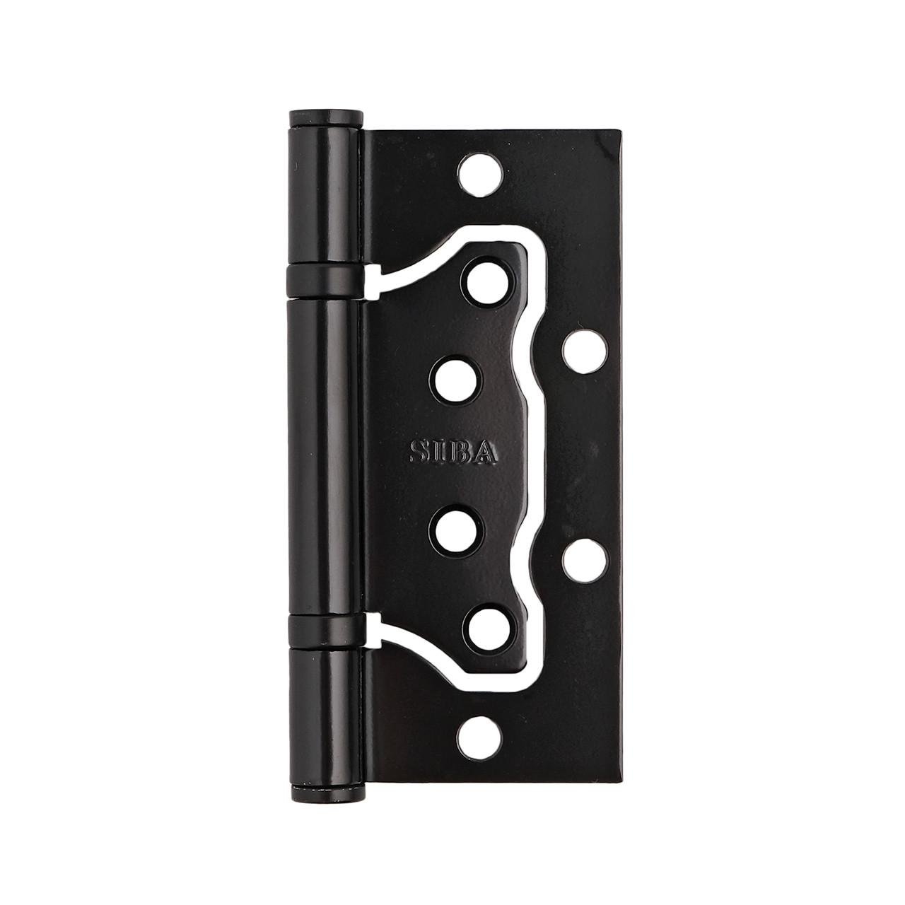 Петля дверная Siba универсальная накладная 100 мм Черный матовый (2BB 4"х3"х2,5mm FHP MB) - фото 2 Петля дверная Siba универсальная накладная 100 мм Черный матовый (2BB 4"х3"х2,5mm FHP MB) - фото 2
