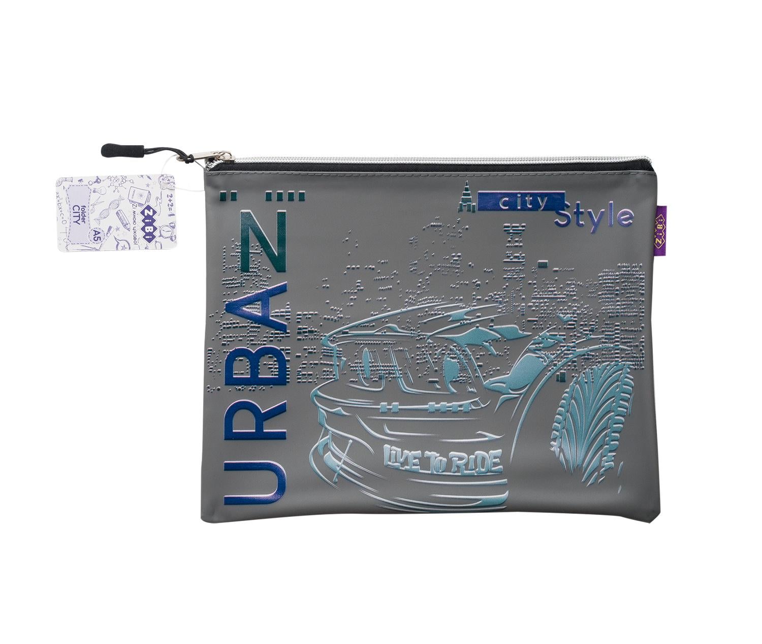 Папка ZiBi City А5 25.5х21х1 см Черный (ZB.705524) Папка ZiBi City А5 25.5х21х1 см Черный (ZB.705524)