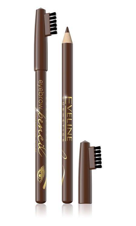 Олівець для брів контурний Eveline Cosmetics Eyebrow Pencil 1,2 г Коричневий - фото 3