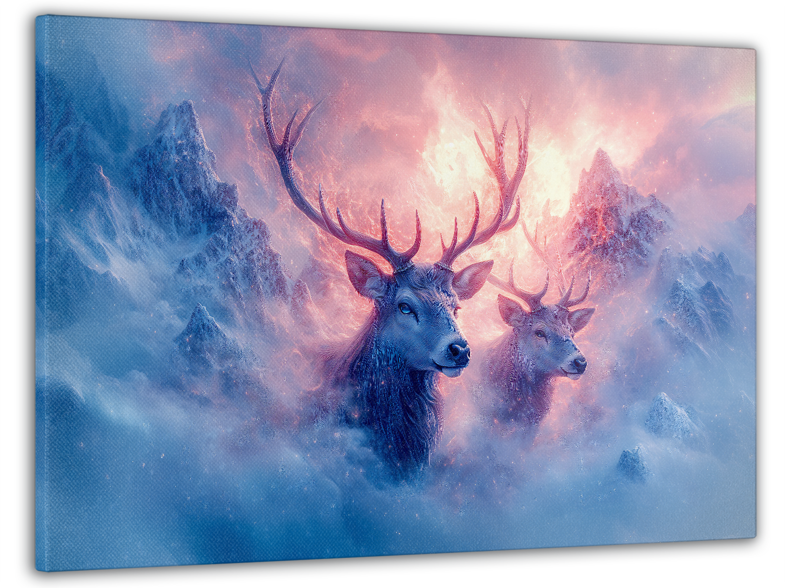 Картина на полотні Mako олені на світанку 60x100 см (MK10626)