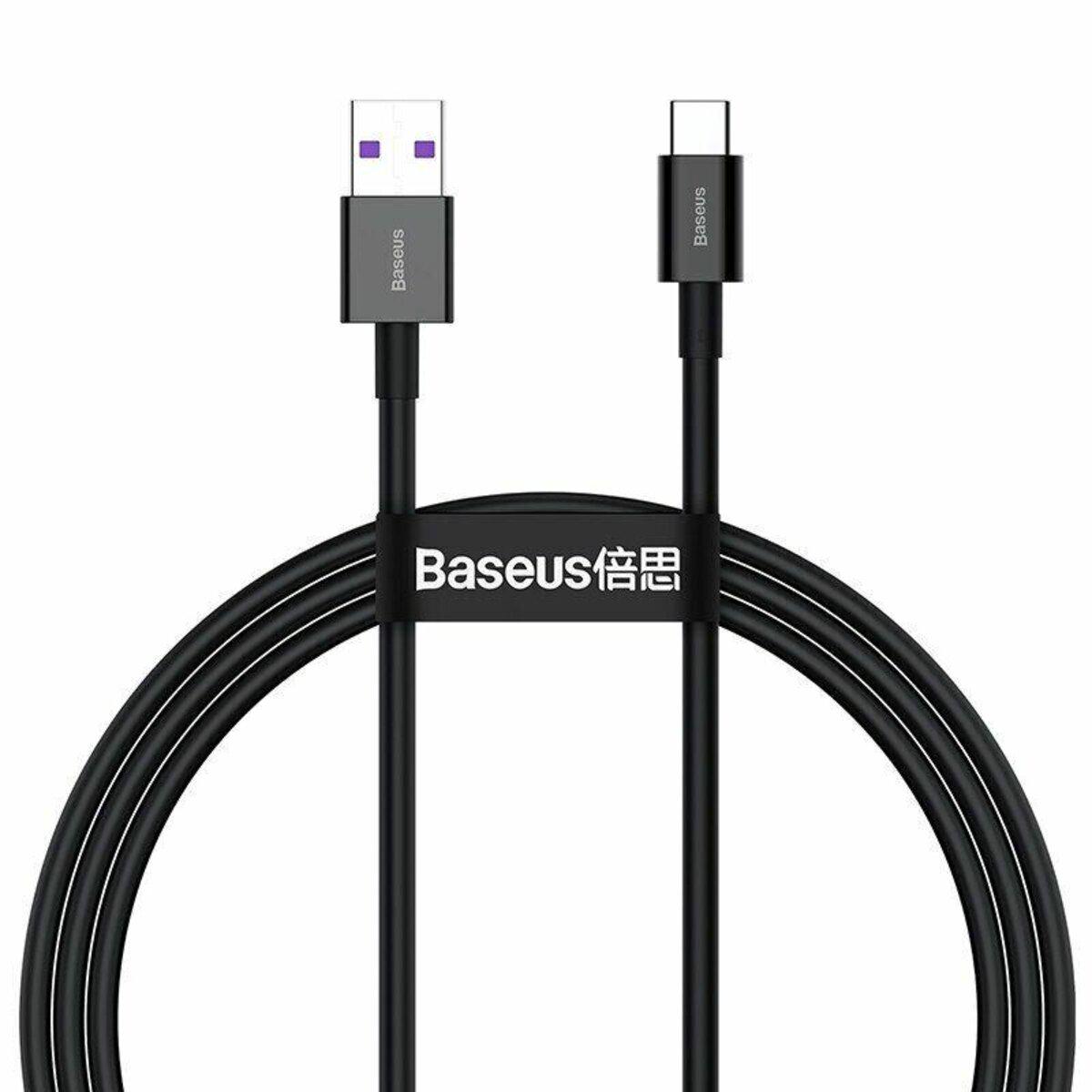Кабель BASEUS Superior Series USB для Type-C 66W 1 м Black (CATYS-01)