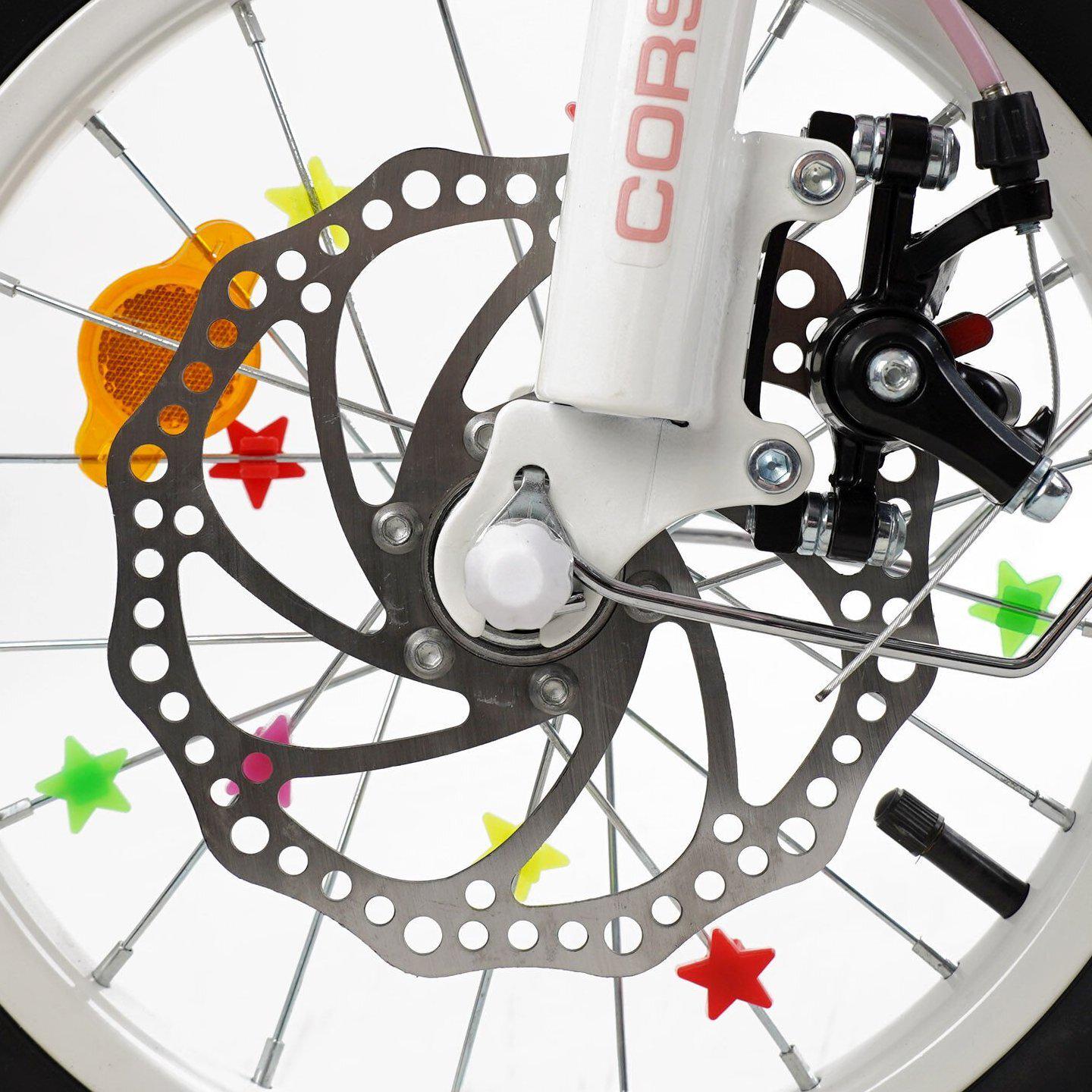 Велосипед двоколісний дитячий Corso 14" Nice з кошиком та багажником Рожевий - фото 6 Велосипед двоколісний дитячий Corso 14" Nice з кошиком та багажником Рожевий - фото 6