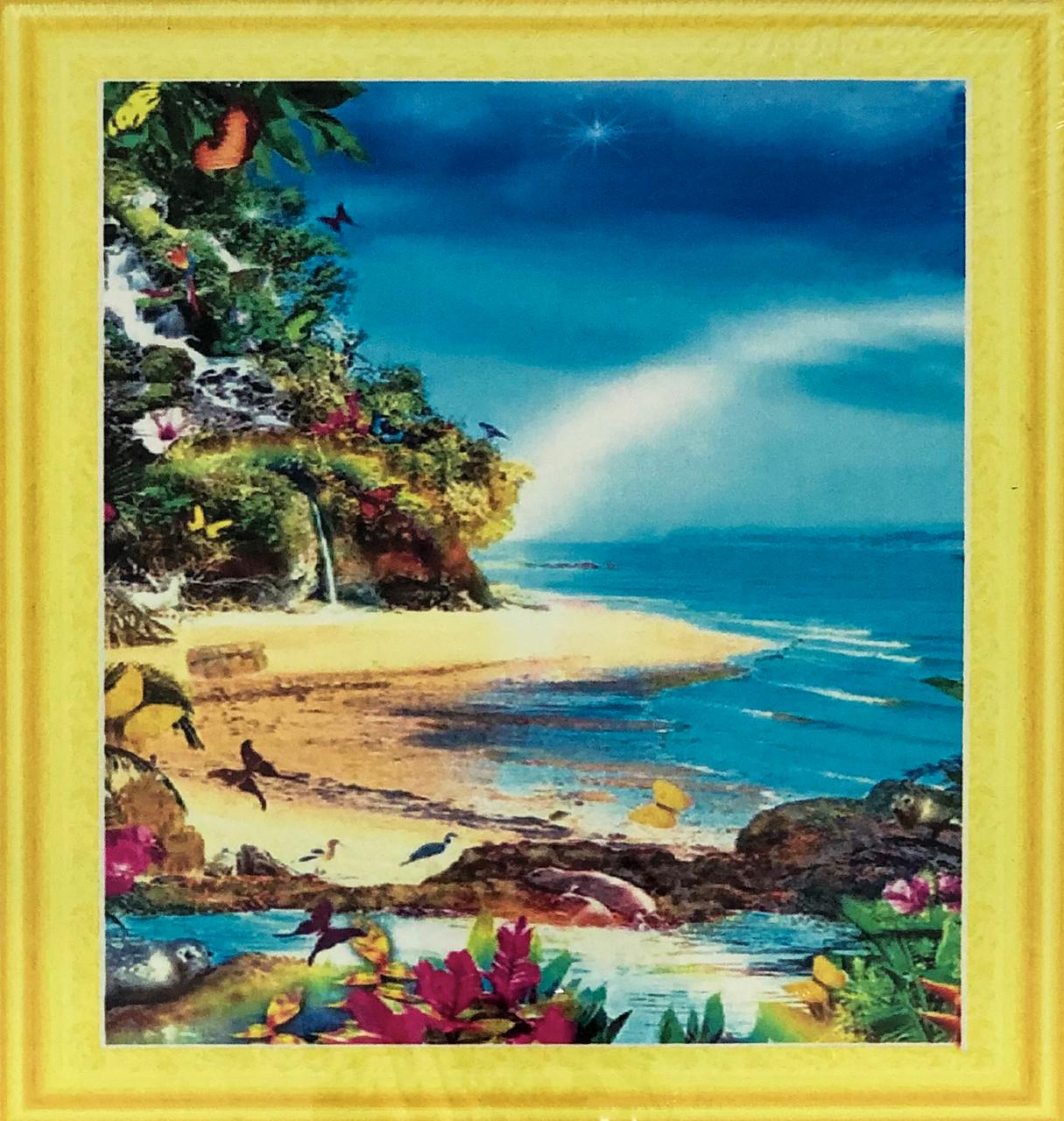 Набір алмазної вишивки на підрамнику Тропічний пляж 30x40 см (АЛП-360)